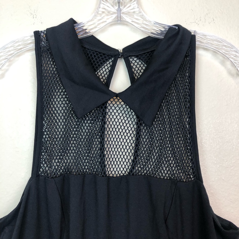 Torrid Mesh collar Pointe Black Dress - Picture 4 of 8